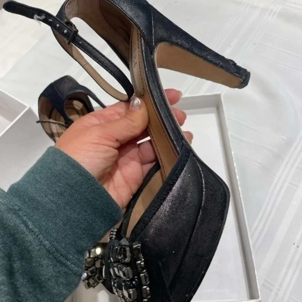 See by Chloe Platform Bow Jeweled Sandals Size 41